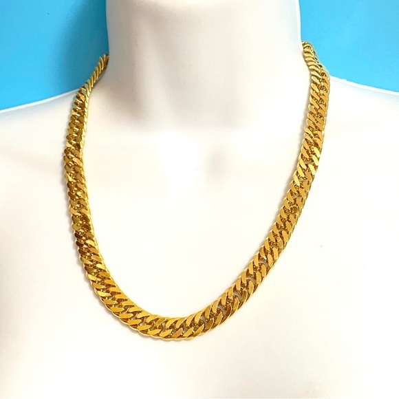 Gold Curb Chain 20" Unisex Gender Neutral Heavy - Picture 7 of 7